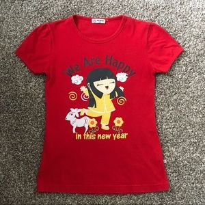 🎁 Girl’s T-Shirt New Year print